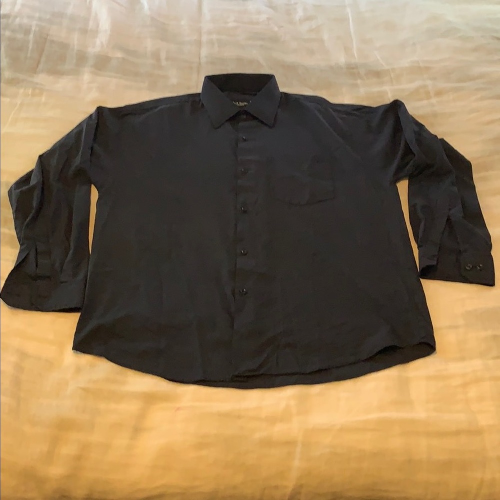 Paul Smith London Standard Fit Dress Shirt in Navy